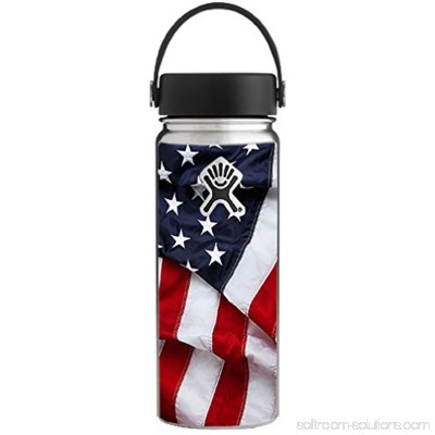 Skin Decal Vinyl Wrap for Hydro Flask 18 oz Wide Mouth Skins Stickers Cover / US Flag, America Proud